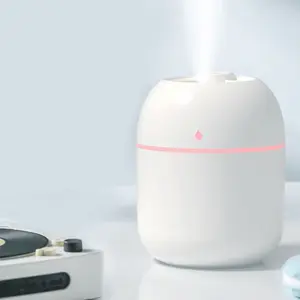 Nấm Xe Khuếch Tán Xách Tay Siêu Âm Usb Aroma H2o Quạt Không Khí Mặt Trăng Đèn Dầu Gỗ Tinh Thể Mát Mist Mini Humidifier