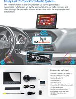 Stéréo de voiture Carplay sans fil portable-écran tactile de voiture HD IPS de 7 pouces, écran automatique Android pour voiture, avec autoradio FM