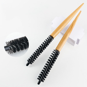 Peigne rond en bois ultra-compact de 16 mm et 20 mm, idéal pour les cheveux fins des femmes, les franges et les cheveux courts bouclés des hommes, facile <span class=keywords><strong>à</strong></span> utiliser <span class=keywords><strong>à</strong></span> la maison - Product Image 1