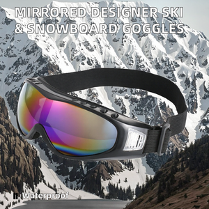 Occhiali da Snowboard e Sci per Uomo con Montatura in Policarbonato e Lenti Cilindriche Resistenti all'Acqua - Product Image 2