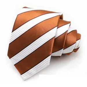 Wholesale 100% Silk Woven Custom Logo Neckties 8CM Business And Formal For Men Casual And Formal Use