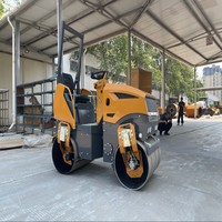 Nouveau Compacteur Vibratoire Abordable, Mini Rouleau Compresseur de 1 à 2 Tonnes, Rouleau de Compactage Autoporté pour Asphalte et Terre