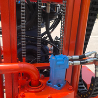 Foreuse hydraulique mobile sur chenilles avec moteur diesel, pompe et roulement, profondeur 200 m, utilisation facile pour l'irrigation agricole