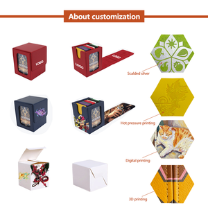   Boîte de rangement pour cartes magnétiques 100+ Commander TCG YuGiOh Pok Mond en cuir PU, étui de rangement pour cartes à collectionner imperméable - Product Image 4