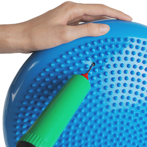 Disque <span class=keywords><strong>d</strong></span>'<span class=keywords><strong>équilibre</strong></span> gonflable en caoutchouc, <span class=keywords><strong>coussin</strong></span> de stabilité à picots de massage pour Yoga, Pilates, entraînement du tronc, fitness, exercices à domicile et en salle de sport - Product Image 4
