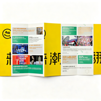 Brochure personnalisée avec logo, couverture souple à reliure parfaite, fenêtre découpée, couverture pliable, papier d'art extractible, impression offset, OEM ODM
