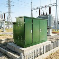 Transformateur de type boîte américain à montage sur socle simple/triple haute capacité 3715 kVA 50/60 Hz Utilisation en extérieur Certifié CE IEC GOST IEC/GB