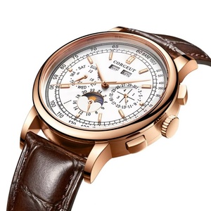 CORGEUT <b>Automatic</b> Mechanical Luxury Watches for Man Business Multification Date Day Month Year 316L Mechanical Men's Watches - Product Image 2