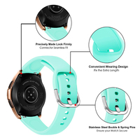 Correa de Reloj Deportiva de Silicona de 20mm 22mm para Samsung Galaxy Watch 4 Classic 44mm 40mm 46mm, Brazalete para Smartwatch, Correa para Gear S3 Active 2