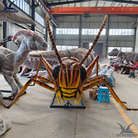 Statue d'insecte de Simulation réaliste d'insecte de grande taille de haute qualité modèle animatronique criquet pour l'affichage d'exposition