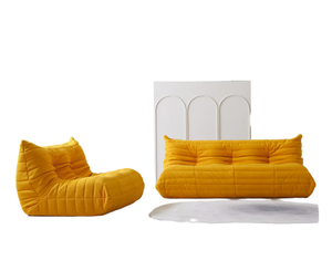 Italian Modern Luxury Compressed Packed Tufted Couch Sectional French Home Living Room Set Vacuum Cloth Compressed <strong>Sofa</strong> Chair - Product Image 1