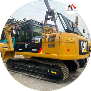 Excavadora de cadenas CAT 323D2L usada de 23 toneladas en excelentes condiciones, con bomba de motor inferior, 8 ruedas de freno, motor CAT 3066, certificación CE - Product Image 1