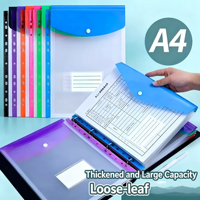Carpeta de Archivo con Logotipo Personalizado para Documentos, Bolsa de Archivo Transparente Portátil para Guardar Exámenes de Estudiantes, Bolsa de Archivo A4