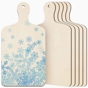 Mini planche à découper en bois faite à la main avec tranches <span class=keywords><strong>de</strong></span> bois - Décorations <span class=keywords><strong>de</strong></span> Noël DIY, jouets <span class=keywords><strong>de</strong></span> graffiti <span class=keywords><strong>pour</strong></span> enfants, sets <span class=keywords><strong>de</strong></span> <span class=keywords><strong>table</strong></span> et assiettes - Product Image 1