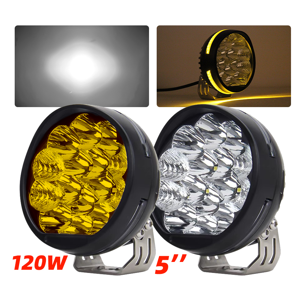 Мотоциклетные вспомогательные светодиодные противотуманные фары с желтым ДХО для BMW R1200GS R1100GS F800GS F700GS F650 G310GS, Универсальные мотоциклы