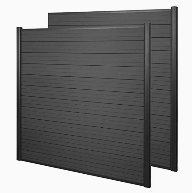 Privacy Wpc Garden Fence Metal Aluminum