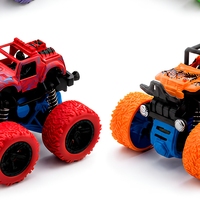 Voiture de cascade à inertie colorée, design tout-terrain 4x4, camion monstre rotatif à 360 degrés, à pousser et à faire rouler, pour enfants