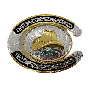 高品质新款热卖定制西部扣风格德州帽子皮带扣 - Product Image 2