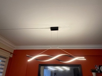 Fourniture d'usine moderne Offre Spéciale aluminium décoratif noir pendentif lumière linéaire lustre moderne nordique pour le salon