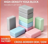Blocs de yoga en EVA haute densité, antidérapants, légers, en mousse, durables, épais, support personnalisé, couleur personnalisée, accessoires de fitness Pilates