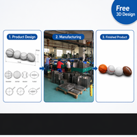 Ensemble de 4 mini-ballons de sport : basketball, baseball, golf, football – Jouet de bureau, objet de collection, impression détaillée, moulage par injection, usine OEM