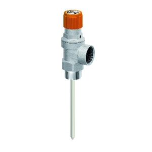 Valvola di sicurezza combinata per impianti solari 6 bar 1/2Mx1/2F cromata - Product Image 1