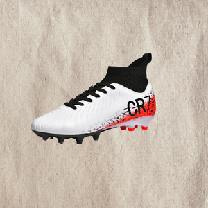 Chaussures de football professionnel junior pour hommes, meilleures ventes de l'usine, crampons de football au sol avec logo personnalisé OEM, chaussures de style basket-ball - Product Image 1