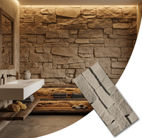 Panneaux muraux extérieurs en granit artificiel PU de luxe moderne, légers, imperméables, durables, écologiques, design en grandes dalles