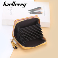 Dompet Koin Warna Permen Baellerry Langsung dari Pabrik, Minimalis, Bahan Kulit PU, Tempat Kartu Kredit untuk Wanita