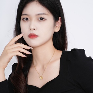 Joyería de Plata 925 de Moda, Collares de Joyería Fina con Circonitas de Colores Vintage para Mujer, Oro de 18k, Venta al por Mayor Personalizada - Product Image 3