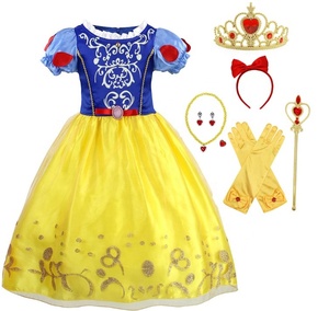 Costume de princesses <span class=keywords><strong>blanche</strong></span>-<span class=keywords><strong>neige</strong></span>, Halloween, carnaval, fête de noël pour filles, déguisement Cosplay, robes pour enfants - Product Image 2