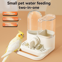 Vente en gros : Distributeur automatique 2-en-1 de nourriture et d'eau en plastique solide suspendu pour perroquets, moineaux de Java et divers oiseaux
