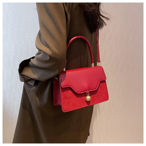 Borse da <span class=keywords><strong>donna</strong></span> all'ingrosso borse a tracolla di alta qualità pu grandi borse a tracolla rosse per le signore - Product Image 2