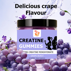 Hot Selling Grape Burst Flavour <b>Creatine</b> Gummies with <b>Creatine</b> Monohydrate Supports Improves Absorption Rates In the Body - Product Image 4