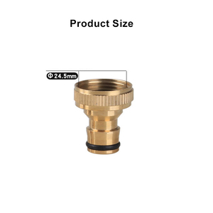 Latón macizo 3/4 pulgadas GHT Manguera de jardín Conexión rápida Conector de manguera de agua sin plomo Conector rápido de manguera de jardín - Product Image 4