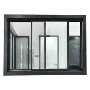 Fenêtres coulissantes en aluminium de haute qualité à <span class=keywords><strong>double</strong></span> <span class=keywords><strong>vitrage</strong></span> avec aimants modernes Cadre en aluminium Design moderne - Product Image 3