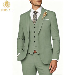 En stock – Élégance rustique : <span class=keywords><strong>Costume</strong></span> 3 pièces marron pour <span class=keywords><strong>homme</strong></span>, coupe ajustée, smoking texturé, respirant, sur mesure, idéal pour le banquet de Thanksgiving - Product Image 2