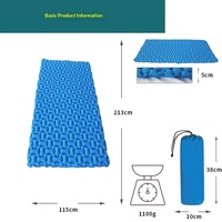 Matelas de couchage gonflable pour 2 personnes, matelas pneumatique double pour le camping, imperméable, en TPU, lit d'extérieur pour tente, voyage
