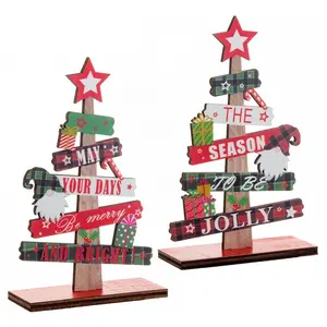Hot Sale Factory Direct Christmas Party Decorations Diy Detachable Wooden Ornaments