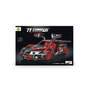 Ensemble de blocs de construction de voiture de course technique, 487 pièces, Hyper Car, pour les enfants de 6 ans et plus - Product Image 1