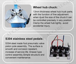 Changeur de pneus de voiture facile à utiliser et haute performance, diamètre de roue maximal de 44 pouces, mandrin intérieur de 12 à 24 pouces, garantie d'un an - Product Image 6