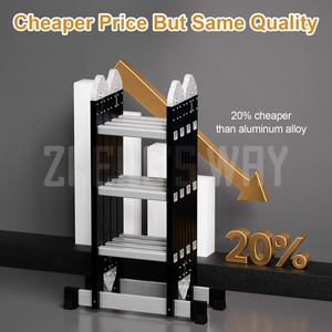 <span class=keywords><strong>Precio</strong></span> directo de fábrica Diseño industrial moderno 3,6 m Escalera plegable multifuncional de aluminio seguro 4*3 para uso en apartamentos - Product Image 2