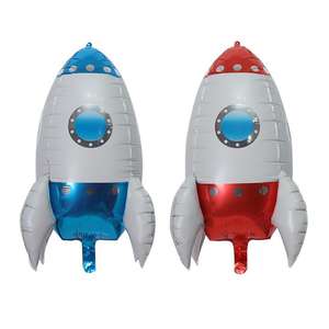 4D thème espace lune vaisseau spatial fusée ballons en aluminium pour fête d'anniversaire décoration ballon 4D Cohetes globe - Product Image 1