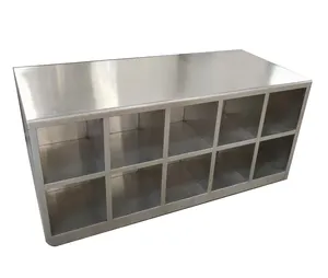 2023 Whole Sale High Quality Stainless Steel Shoes Cabinet Front Open Custom Made