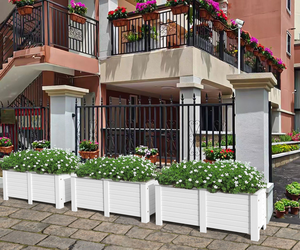 Fioriera Moderna da Esterno in HDPE, Vaso per Ortaggi da Giardino - Product Image 4