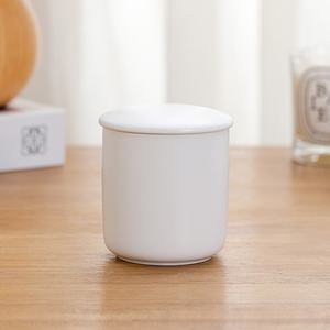 BESTCERA, tarro de vela de cerámica personalizado, tarro de vela de cerámica perfumado de lujo <span class=keywords><strong>vintage</strong></span> atmosférico con tapa - Product Image 4