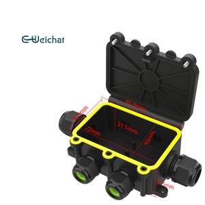 EW-M2068-6T 6 اتجاهات كابل الى سلك كابل موصل Ip68 مربع موصل مضاد للماء بمصابيح ليد - Product Image 3