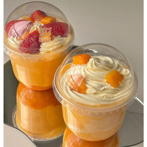 Tasse à mousse en plastique jetable pour petit gâteau personnalisée Tasse en plastique pour pouding à la crème glacée Tasse en plastique pour dessert au chocolat tiramisu - Product Image 6