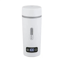 Ketel elektrik Travel 350ml, ketel Stainless Steel Mini portabel perjalanan, ketel kopi bertenaga USB dengan mati otomatis