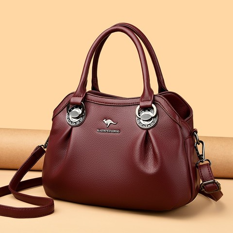Factory Wholesale Women Casual Shoulder Bags Large Capacity PU Leather Women Handbags Outdoor Business Bags Daily Use